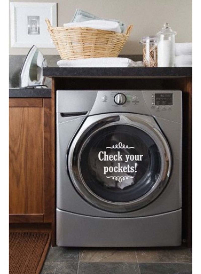 Buy Spoil Your Wall Check Your Pocket Laundry Wall And Washine Machine ...