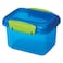 Sistema Rectangular Plastic Lunch Box Set Multicolor 400ml x 3 Pieces