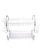 Generic 2 Tiers Dish Rack Silver 15.74X14.57X9.84Inch