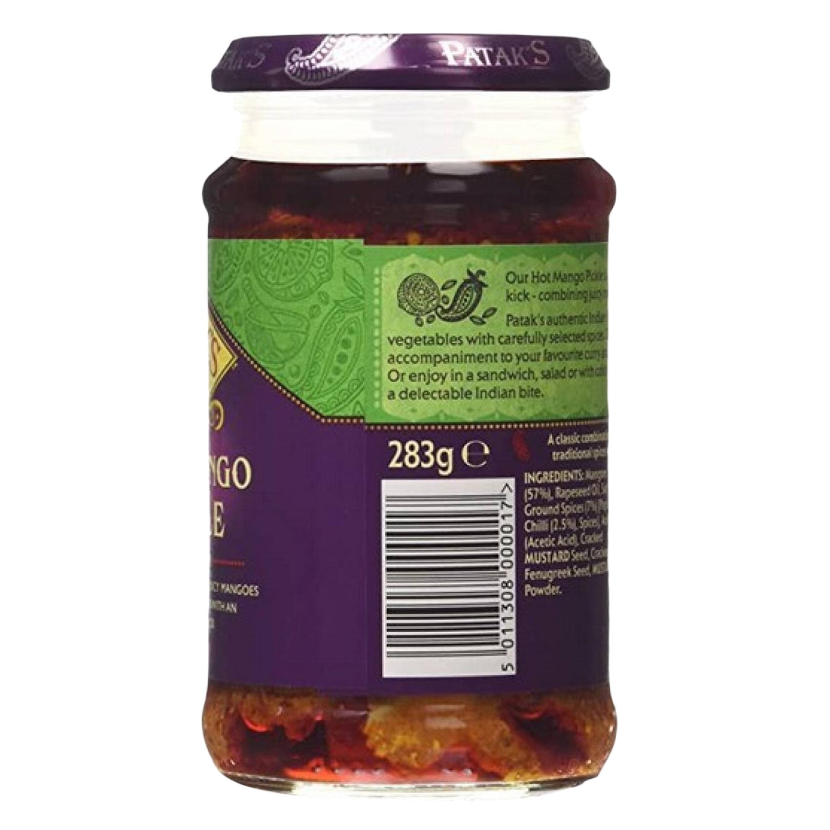 Pataks Mango Pickle Hot 283 Gram product thumbnail 2
