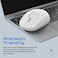 Promate 2.4G Wireless Mouse, Professional Precision Tracking Comfort Grip Mouse with USB Nano Receiver, 10m Range, 800/1200/1600 DPI Switch and 4 Functional Buttons for Mac OS, Windows, Tracker White