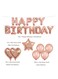Generic Happy Birthday Design Balloon Decoration Set 12Inch