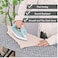 Full Size Ironing Board with Iron Rest, Lightweight Iron Board with Height Adjustable, Extra Thick Heat-Resistant Cover with Padding, Heavy-Duty Sturdy Metal Legs, 110x34'' Grey