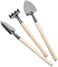 Generic - 3Pcs Set Mini Garden Plant Tool Gardening Tool Spade Shovel Rake Perfect For Succulent Cactus Herbs Indoor Miniature Plants