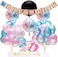 Doreen Gender Reveal Party Supplies and Baby Shower Boy or Girl Kit (64 Pieces) - Including 36" Reveal Balloon, Confetti Balloons, Banner, Photo Props and More