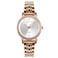 AFRA Elite Ladies Watch Gold Case Silver Dial Gold Bracelet