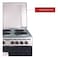 Nobel 50x50 Electric Cooker, 4 Hot Plate &amp; Electric Oven, Made In Turkey NGC5400S Silver/Black