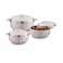 FNS Stainless Steel Hot Pot Set 1L+1.5L+2.5L
