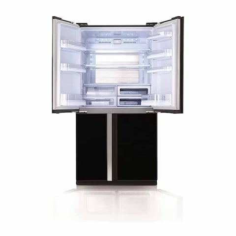 Sharp No-Frost Refrigerator- 605 Liters - Inverter Motor - Black - SJ-FS87V-BK