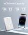 Baseus Magnetic Wireless Power Bank 10000mAh 15W Qi Wireless Mag-Safe Battery Pack with 20W USB-C Power Delivery Port Compatible with iPhone 14/13/12 Series White