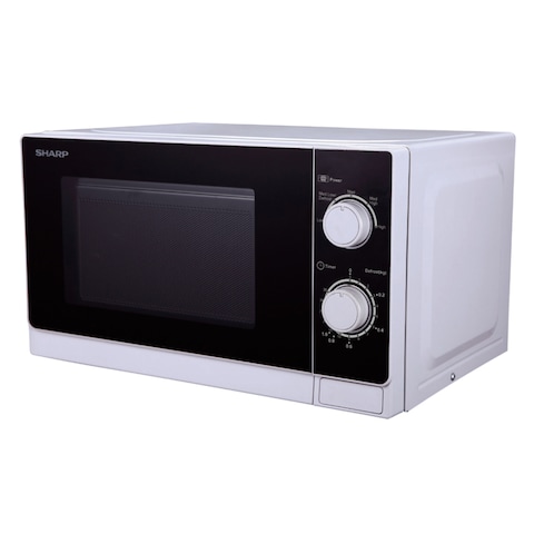 Sharp R-20AS Mechanical Microwave Oven 800W 20L White