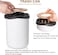White Waste Bin With Bamboo Lid