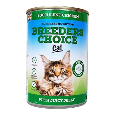Breeders Choice Chicken With Juicy Jelly Cat Food 400g