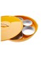 Ayda Serving Tray With 7 Serving Plates Yellow 41cm