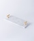 1CHASE&reg; White Rectangular Marble Tray with Golden T Shaped Handles- Vanity Tray, Decorative Tray for Bedroom and Living Area, Perfume Makeup and Jewellery Tray.&hellip;