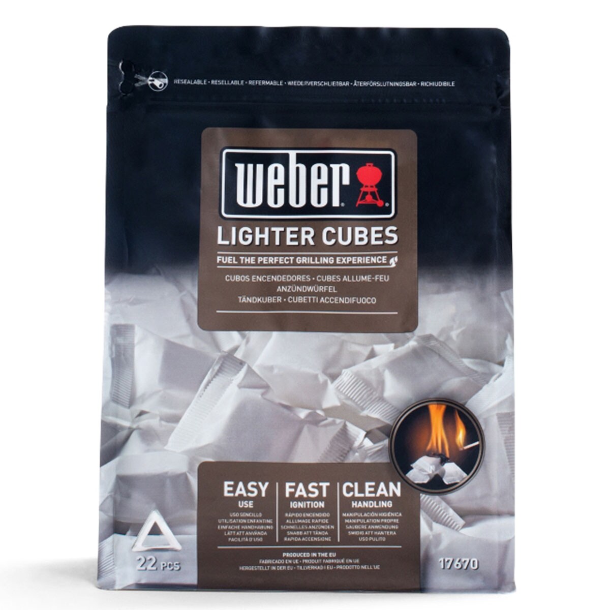 Buy Weber - Lighter Cubes 22Pcs, Used For Lighting Charcoal, Grills ...