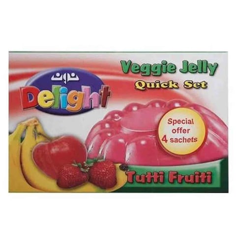 Noon Delight Jelly Vegetable Tutti Fruit 85 Gram 4 Bag
