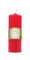 Pillar Candle 2x9in Deep Red