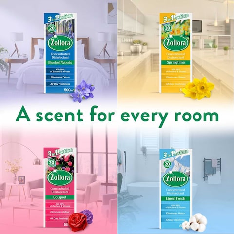 Zoflora Multi Purpose Concentrated Disinfectant Spring Time 500ml