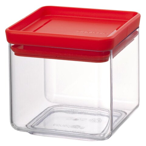 SQUARE CANISTER 0.7L RED