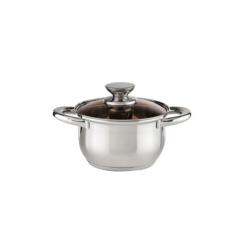 Muhler Cooking Pots With Glass Lid, 2.2L