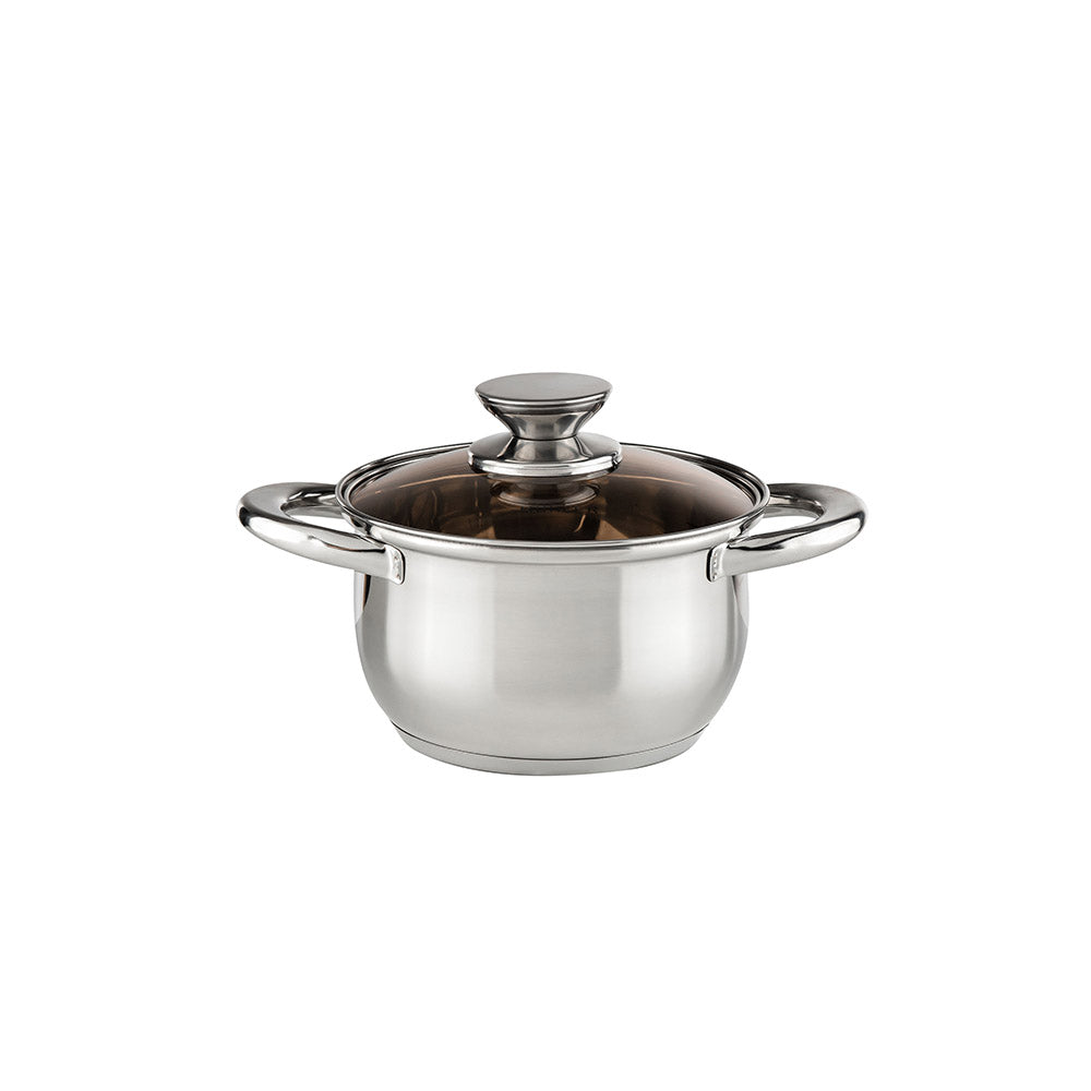 Muhler Cooking Pots With Glass Lid, 2.2L