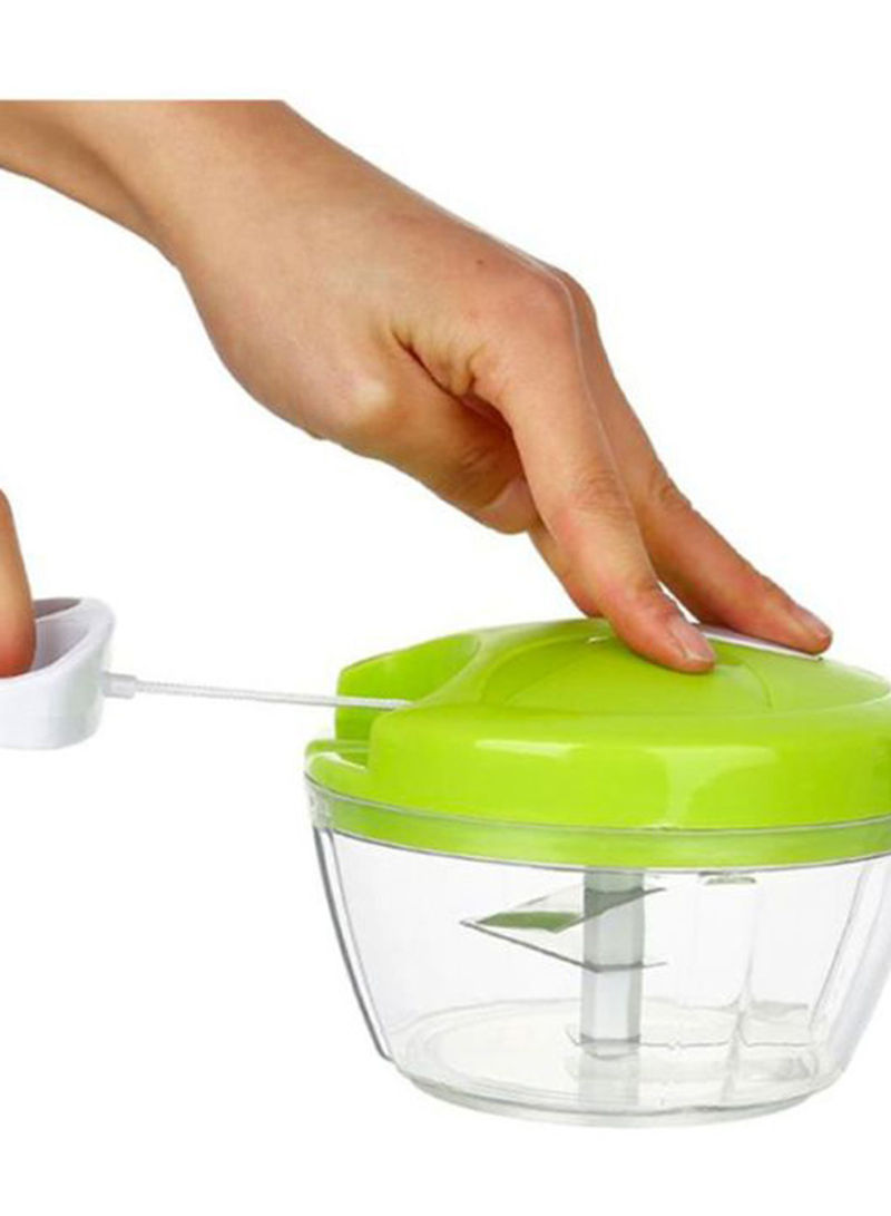 Generic Manual Food Chopper Green/Clear/White 100g