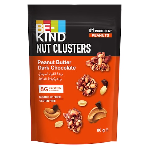 Be-Kind Nut Clusters Peanut Butter Dark Chocolate 80g