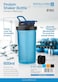 Royalford 600ml Protein Shaker Bottle- Rf11956 Premium-Quality Plastic Ware For Making Protein Drinks, Designed With Blending Ball For Lump-Free Smooth Shakes Leak-Proof And Use Blue
