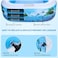 HEXAR&reg; Inflatable Swimming Pool Kiddie Pool Large Size Blow Up Swimming Pool for Family Adults Kids Toddler Giant Rectangle Lounge Blowup Pool for Indoor Outdoor Backyard Ground (210 X 150 X 60 CM)