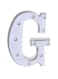 Generic Alphabet LED Letter Lights Light Up White Plastic Letters Standing Hanging G White 22X18X4.5centimeter
