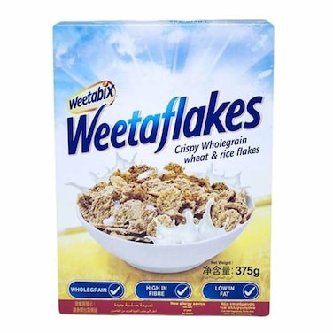 Weetabix Weetaflakes Wholegrain Wheat And Rice Flakes Cereals 375g