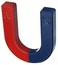 ABBASALI U Shaped Horseshoe Magnet Red Blue Painted Pole for Physics Experiment and Lab & Scientific Supplies Science Education (4 Inch)