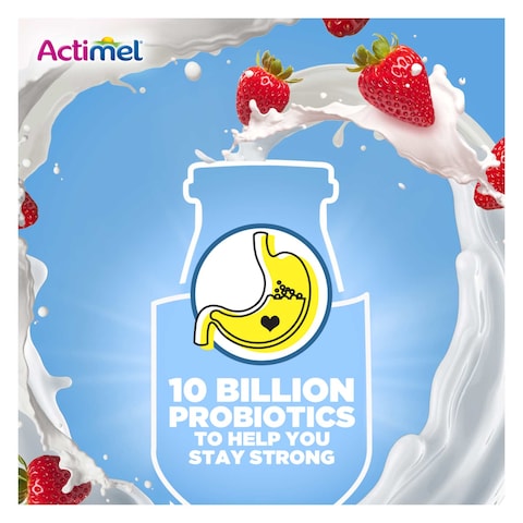 Actimel Strawberry Dairy Drink Yoghurt 93ml