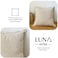 Luna Home 1 Piece 50*50cm Size, 100% Linen Cushion Cover, Solid Beige