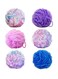 Marrkhor 6-Piece Round Bath Sponge Loofah Multicolour