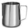 Generic-Silver Milk Frothing Pitcher Stainless Steel Creamer Frothing Pitcher Coffee Steaming Pitcher Milk Frothing Cup Milk Frothers-350ml