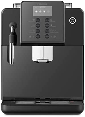 Hisense Espresso Coffee Machine Fully Automatic UAE Version HAUCMBK1S1, Standbay Power 1W, Bean Container Capacity 250g