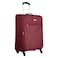 VIP Tivoli 4 Wheel Expandable Cabin Luggage Soft Strolley Berry 55cm+69cm and Backpack Grey