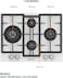 MILLEN 65 cm Built In White Glass Gas Hob with SABAF Burners - 3 Years Warranty, MGHG 6502 WH