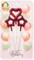 Party Time 3 Pieces Metallic Red Heart and Star Shape Candles, Anniversary, Wedding, Birthday Candle, Valentines Day Candle Set, Cake Topper, Cake Decoration - Party Supplies