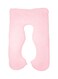 Generic U-Shaped Maternity Pillow Cotton Pink 80X130cm