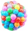 100 Pcs Colorful Soft Plastic Ocean Fun Ball Balls Baby Kids Tent Swim Pit Toys Game Gift 2.76
