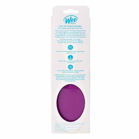 Wet Brush Original Detangler Hair Brush 1 Piece Purple