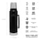 Stanley Classic Legendary Vacuum Bottle Matte Black 1L