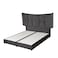 In House Milano Velvet Bed Frame - Single - 200x120 cm - Dark Gray