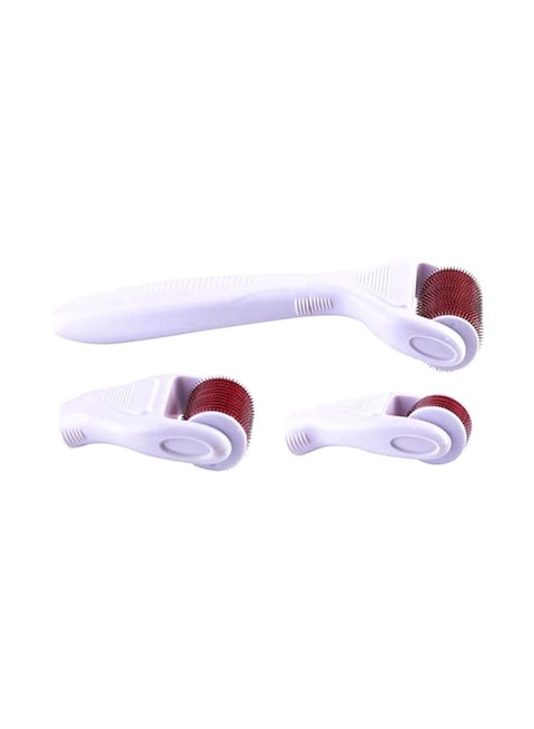 Generic 4-In-1 Derma Roller Kit White/Red