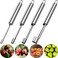 KASTWAVE Corer, Lever Tool by Stainless Multi-Function Fruit Corer and Pitter Remover Set with Serrated Blade Pear Corer 4 Sizes for Home Kitchen, Pear, Cherry, Jujube and Red Date 4 Pieces