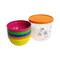 Lock and Lock Rainbow Rice Bowl Set - 106 mm - 5 Count - Multicolour