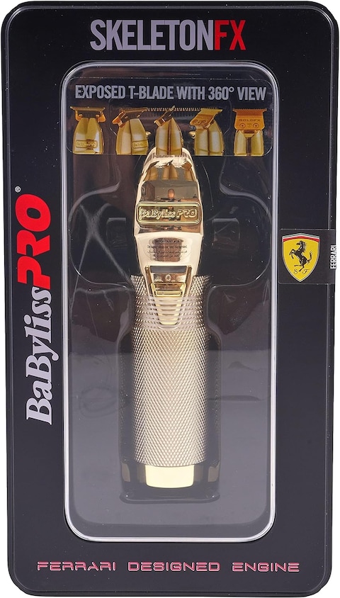 Babyliss Pro Skeleton FX Cordless Hair Trimmer, Gold